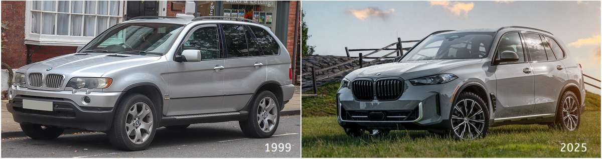BMW X5 then and now